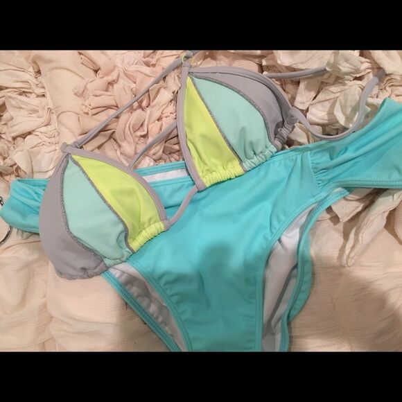 AZURE BIKINI!   - Picture 1 of 4